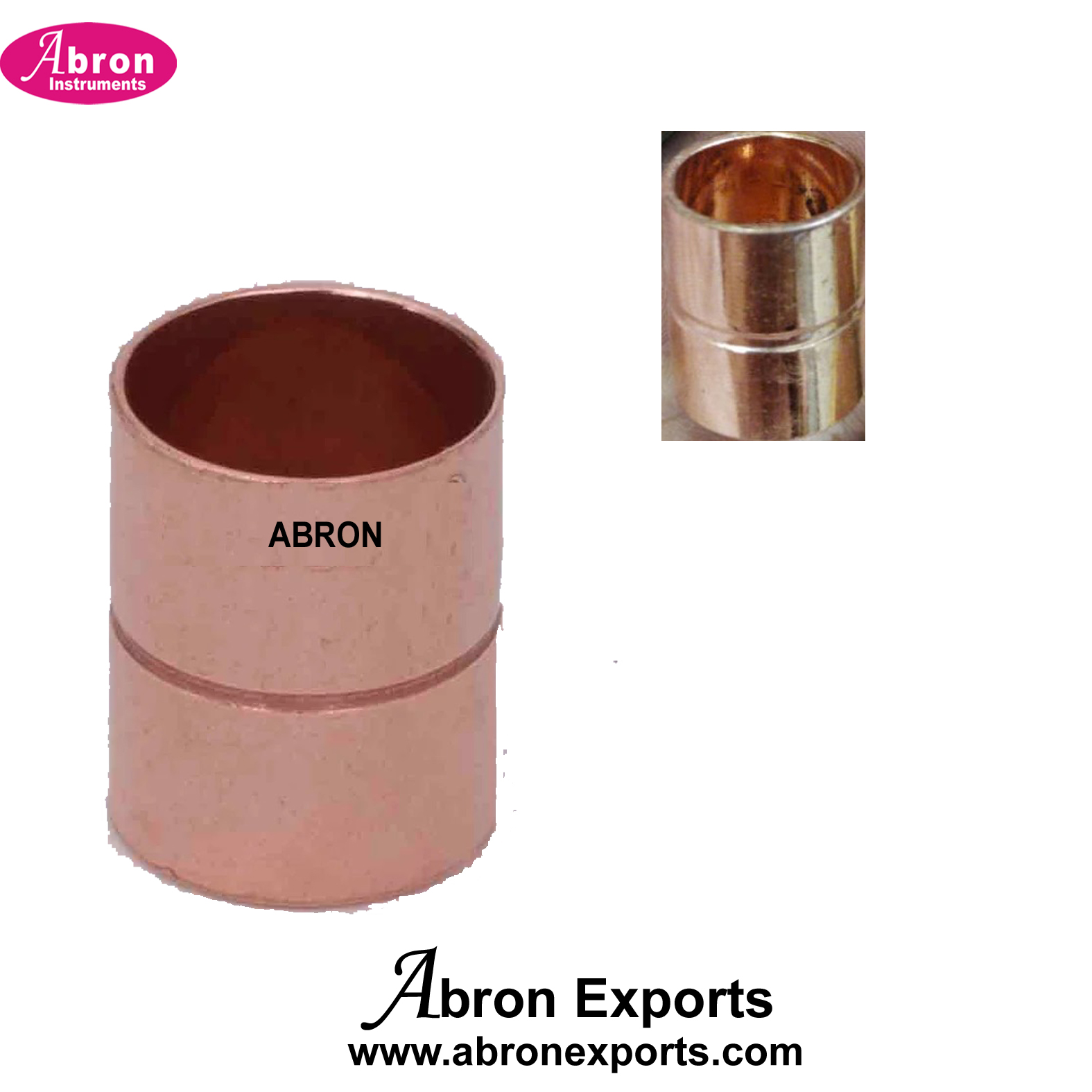 Medical gas Pipe Line spare copper coupler 15mm or 22mm Pack of 100 each gas for pipeline installation Abron ABM-1121PC22 